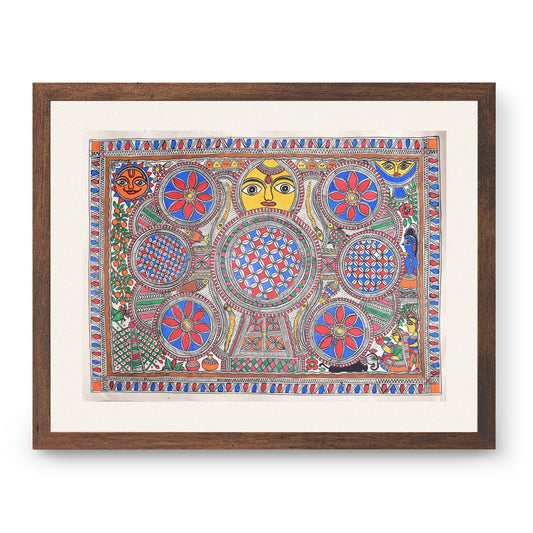 Kohver pattern in Mithila painting, Madhubani Art, Madhubani Painting