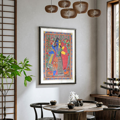 Arth Nareshwar Madhubani Painting, Madhubani Art, Madhubani Painting