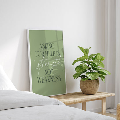 Asking Help, Motivational Poster