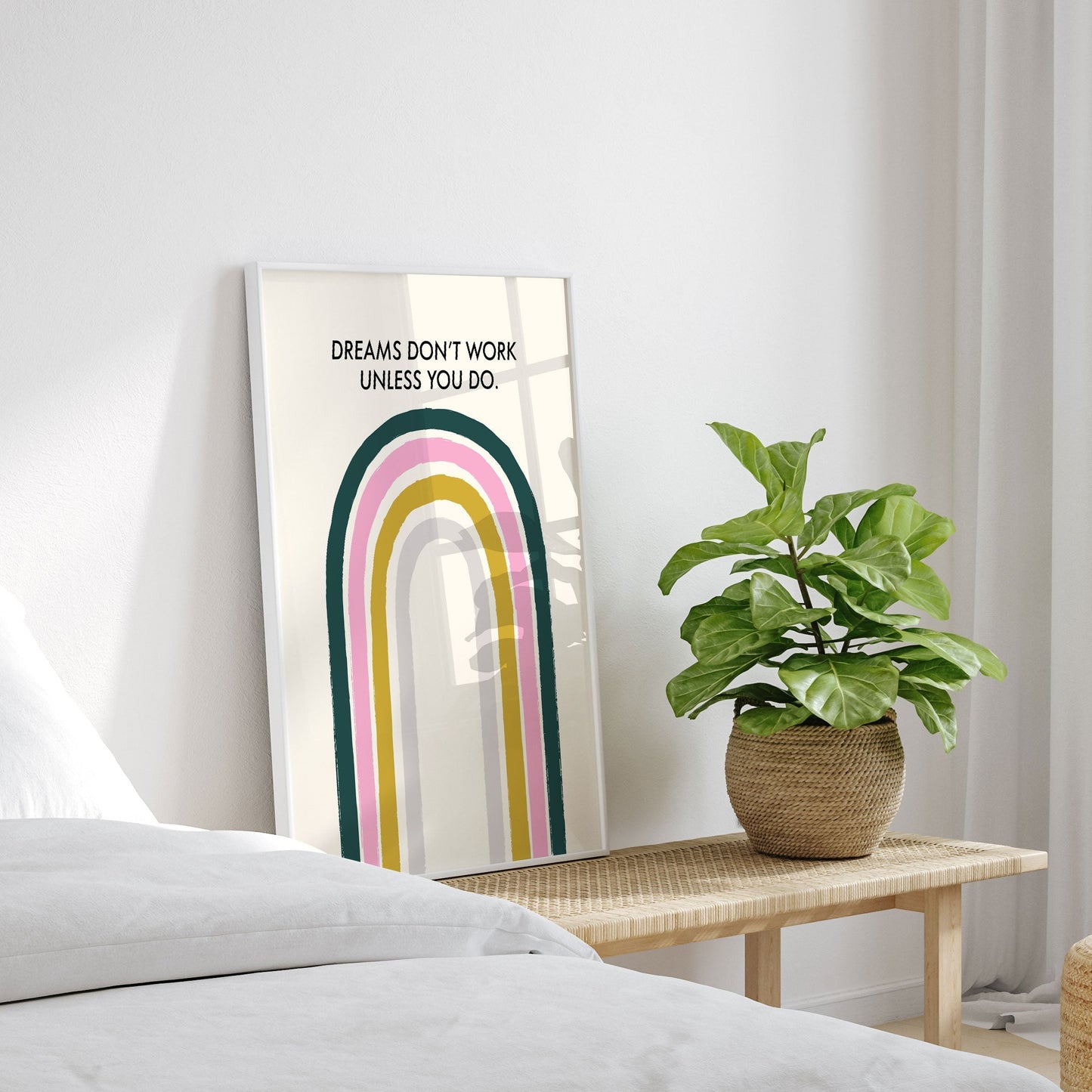 Dreams Don't Work Unless You Do, Motivational Poster