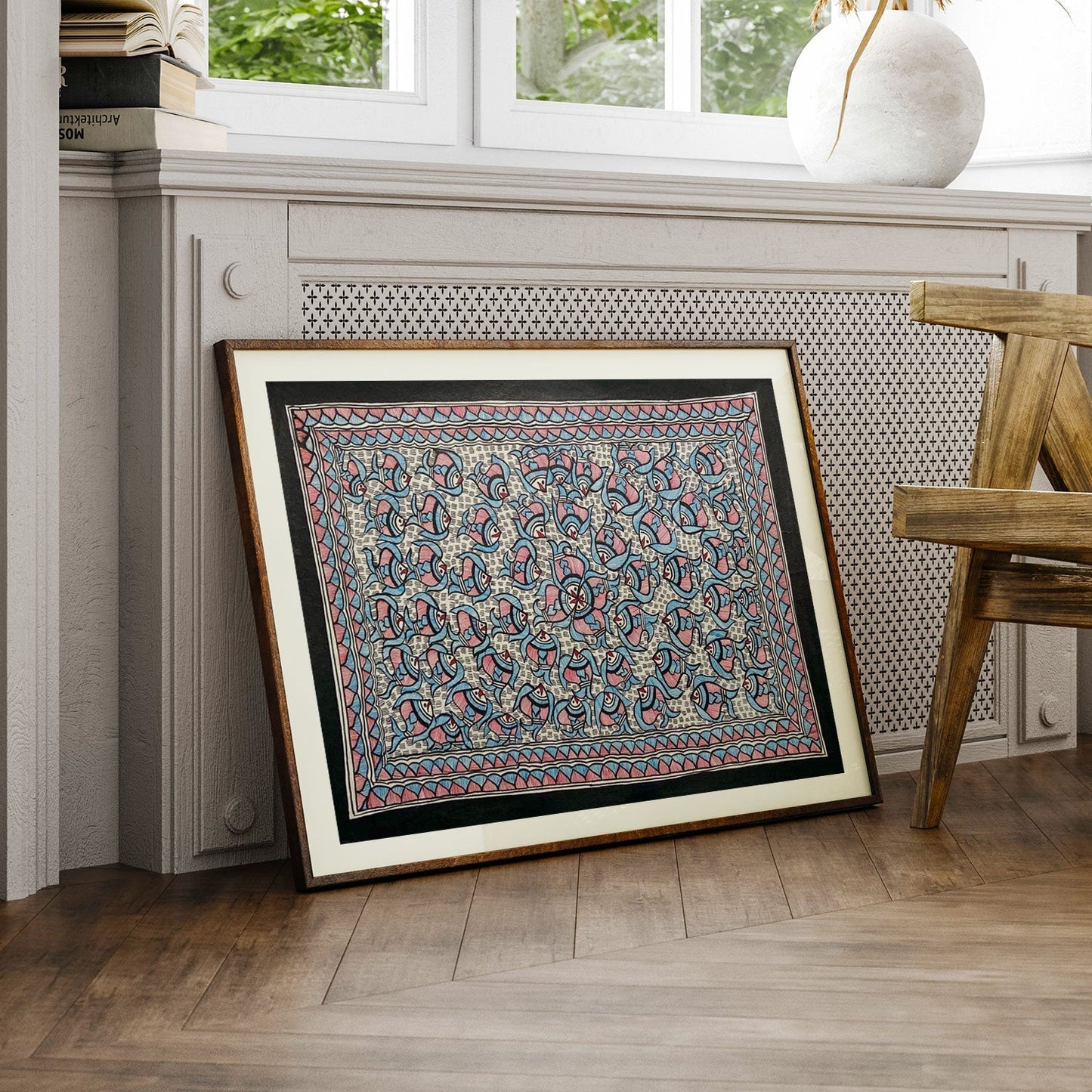 Fish rass madhubani, Madhubani Art, Madhubani Painting