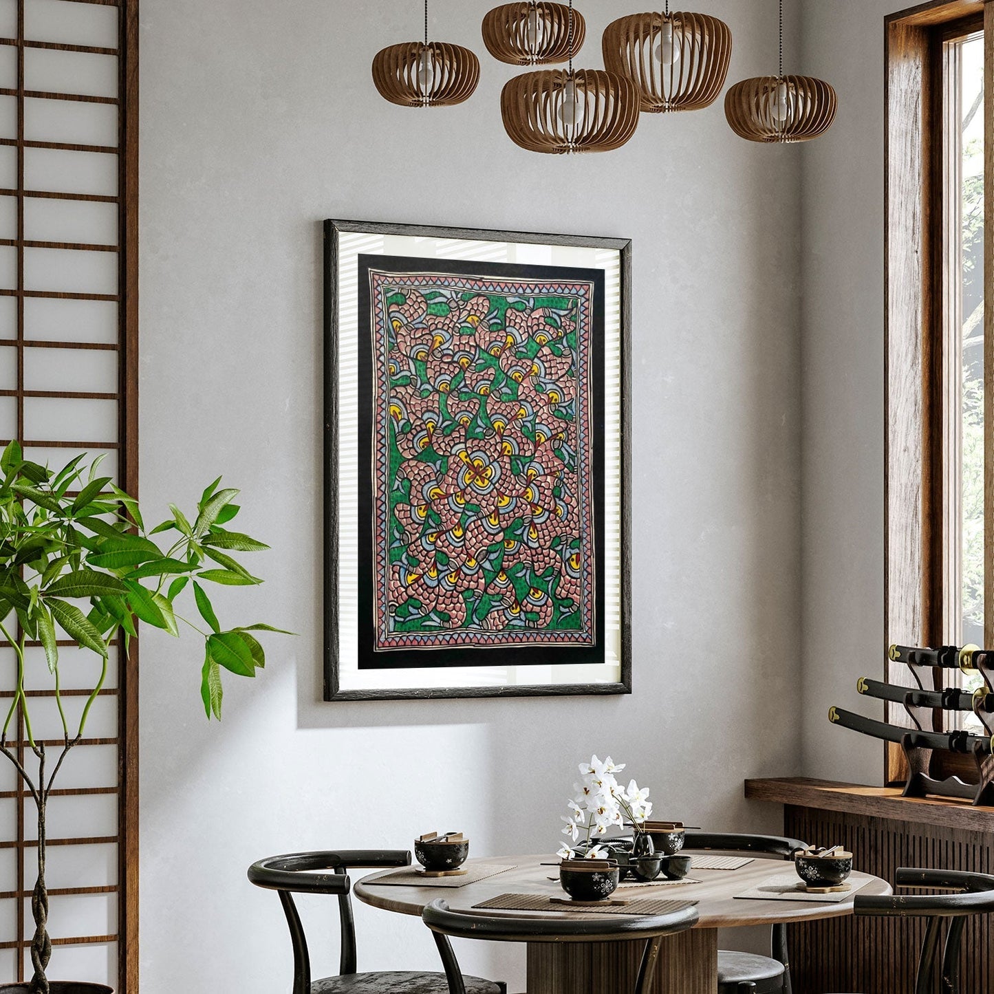 New Fish rass madhubani, Madhubani Art, Madhubani Painting