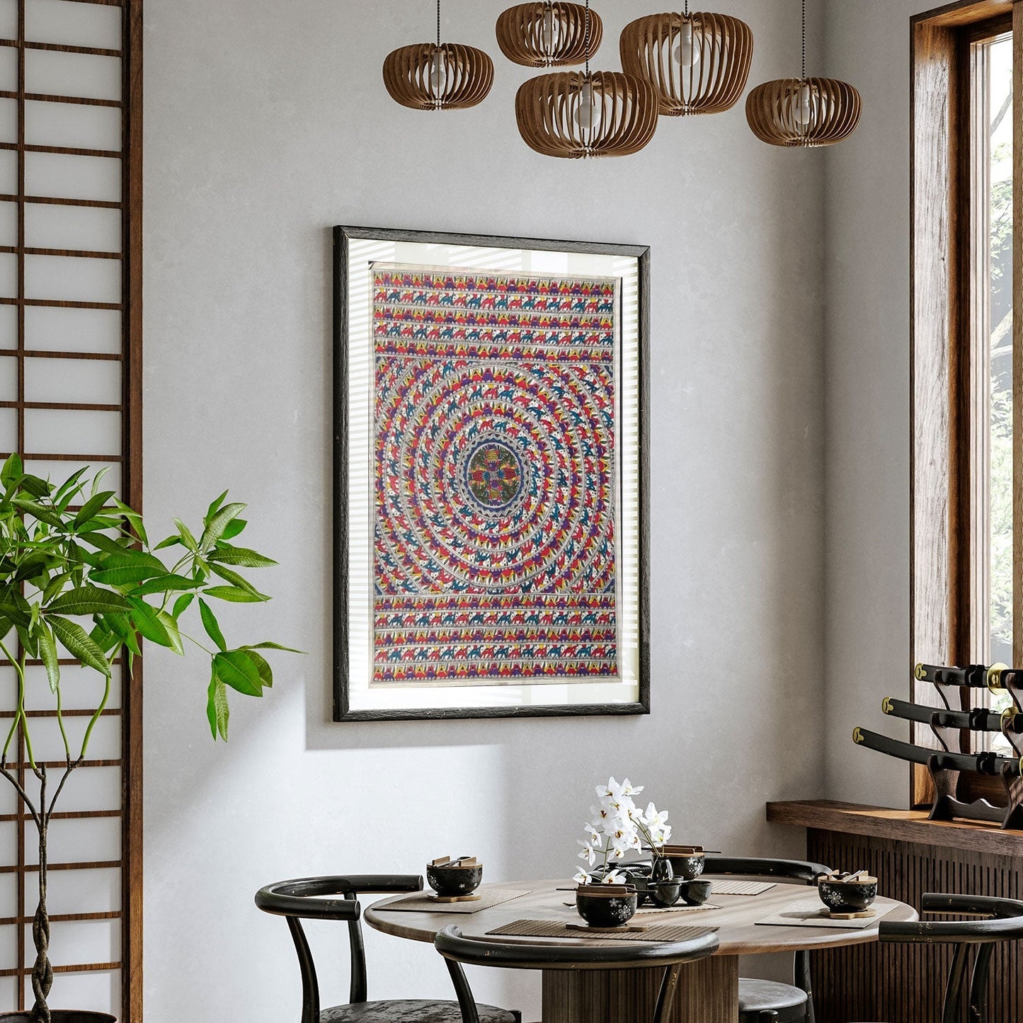 Fish rass, Madhubani Art, Madhubani Painting