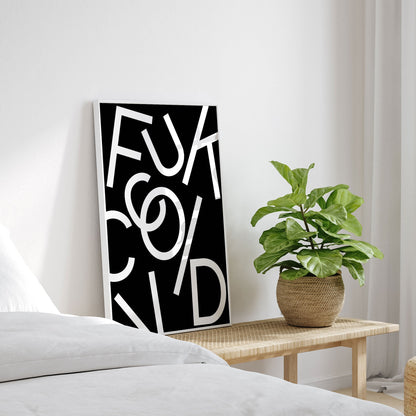 Fuck Covid - Black, Motivational Poster