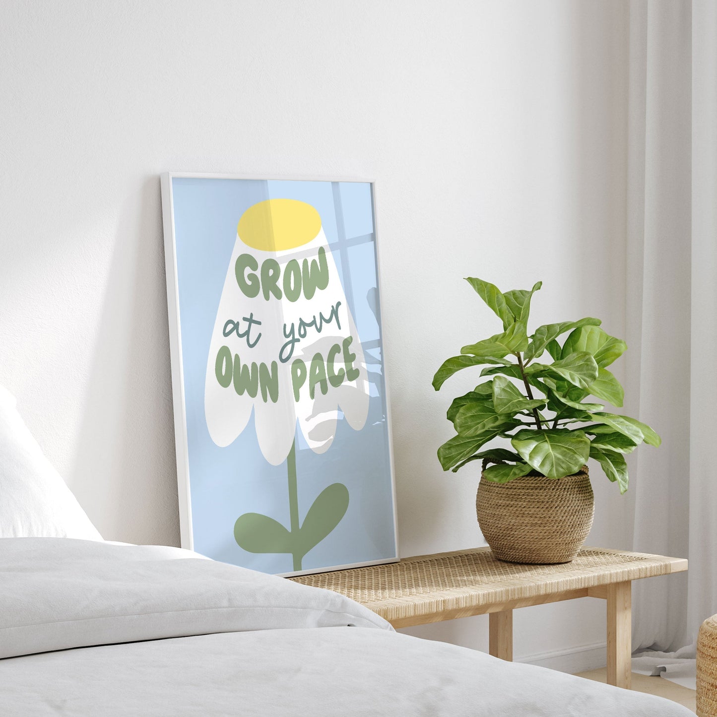 Grow At Your Pace, Motivational Poster