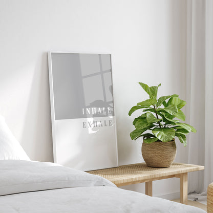 Inhale, Exhale, Motivational Poster