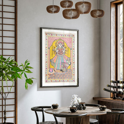 Maa Durga Madhubani , Madhubani Art, Madhubani Painting