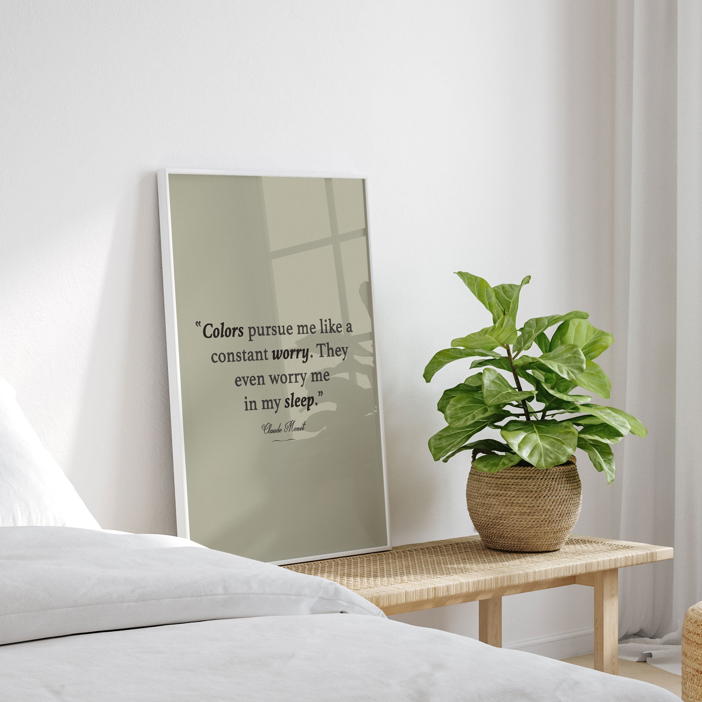 Monet Quote, Motivational Poster