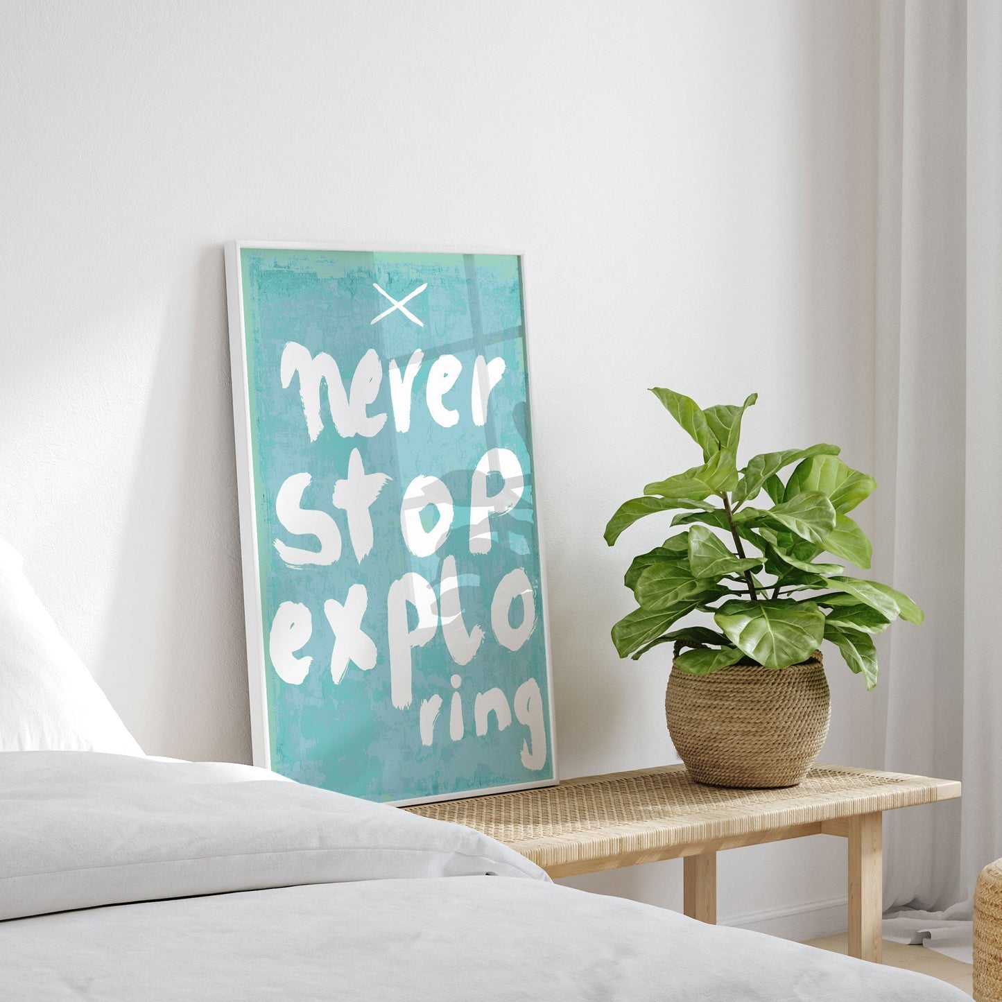 Never Stop Exploring, Motivational Poster