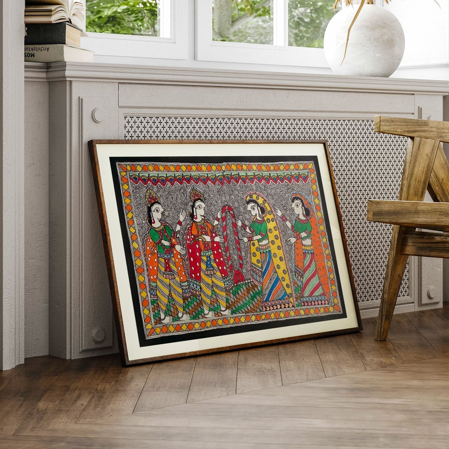 Lord Jaimaala madhubani art, Madhubani Art, Madhubani Painting