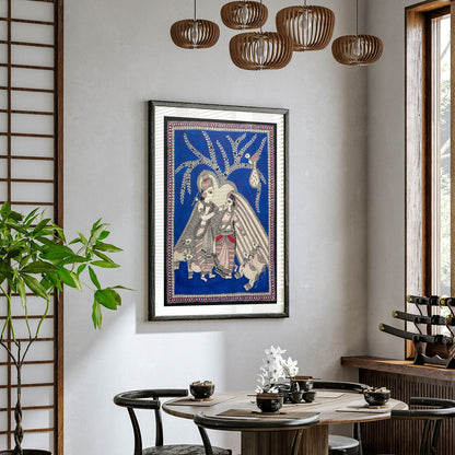 Radha Krishna, Madhubani Art, Madhubani Painting