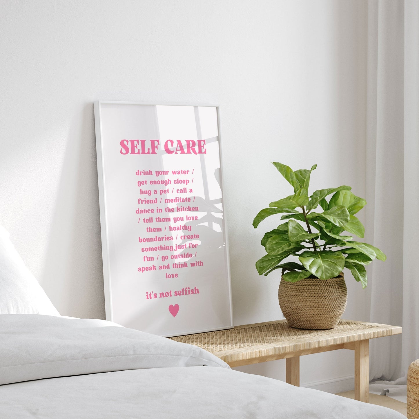 Self Care, Motivational Poster