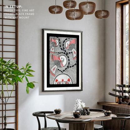 Beauty of Eternity Madhubani Art