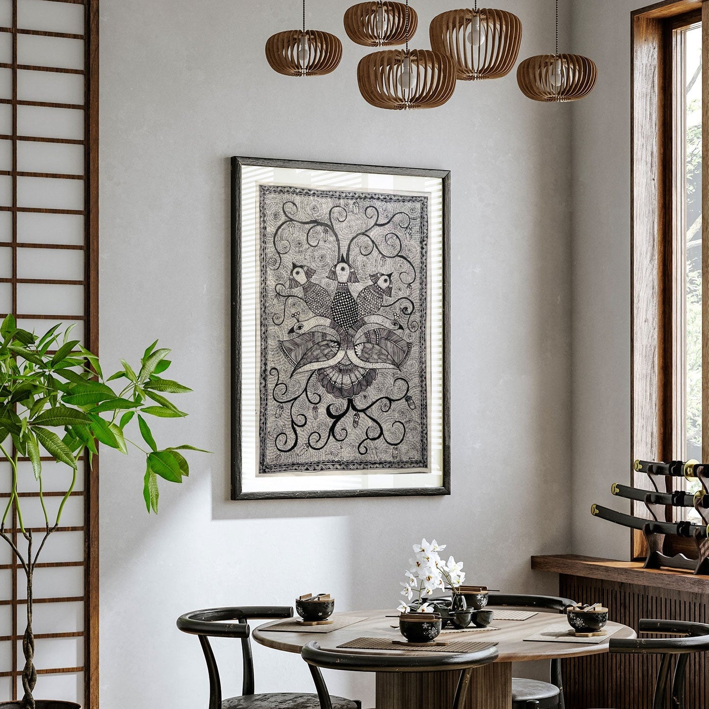 The Bird madhubani, Madhubani Art, Madhubani Painting