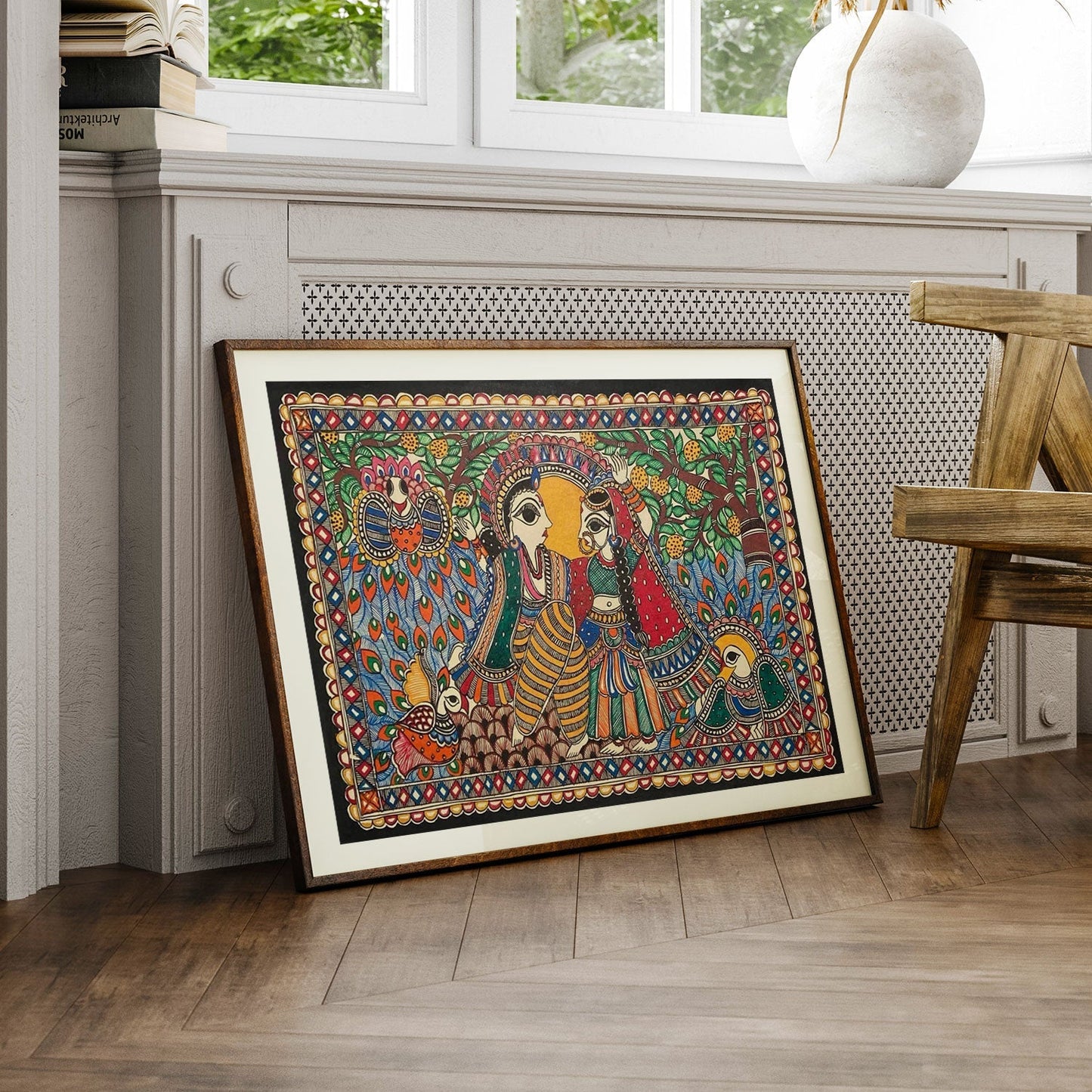 Radha krishna, Madhubani Art, Madhubani Painting