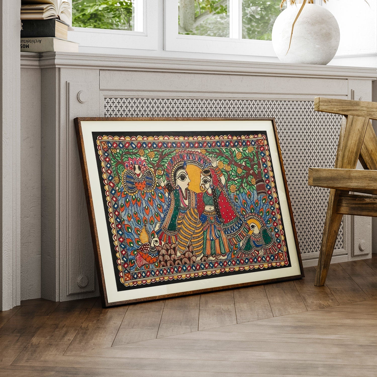 Radha krishna, Madhubani Art, Madhubani Painting