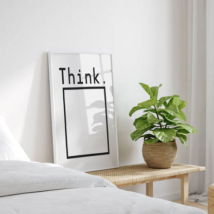 Think, Motivational Poster