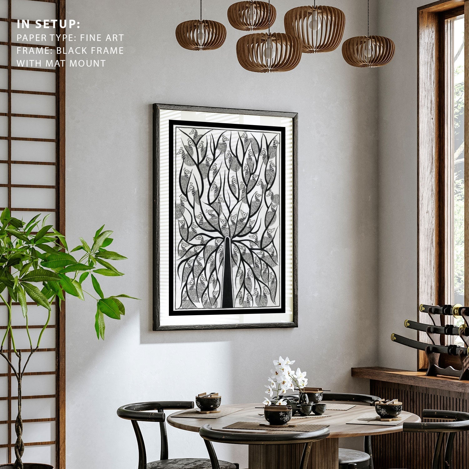 The Tree of wings Madhubani Painting