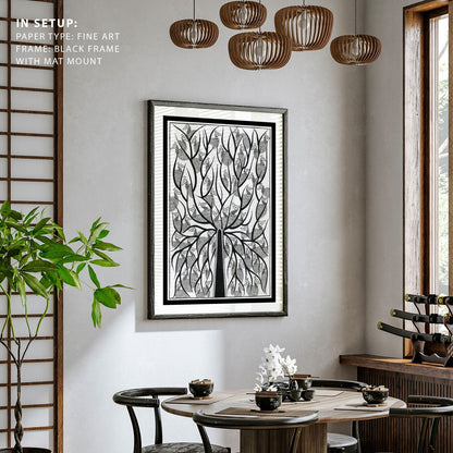 The Tree of wings Madhubani Painting