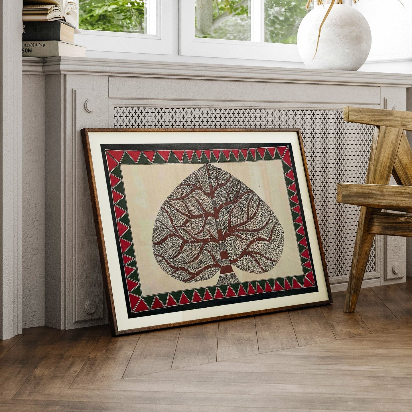 Banyan tree, Madhubani Art, Madhubani Painting