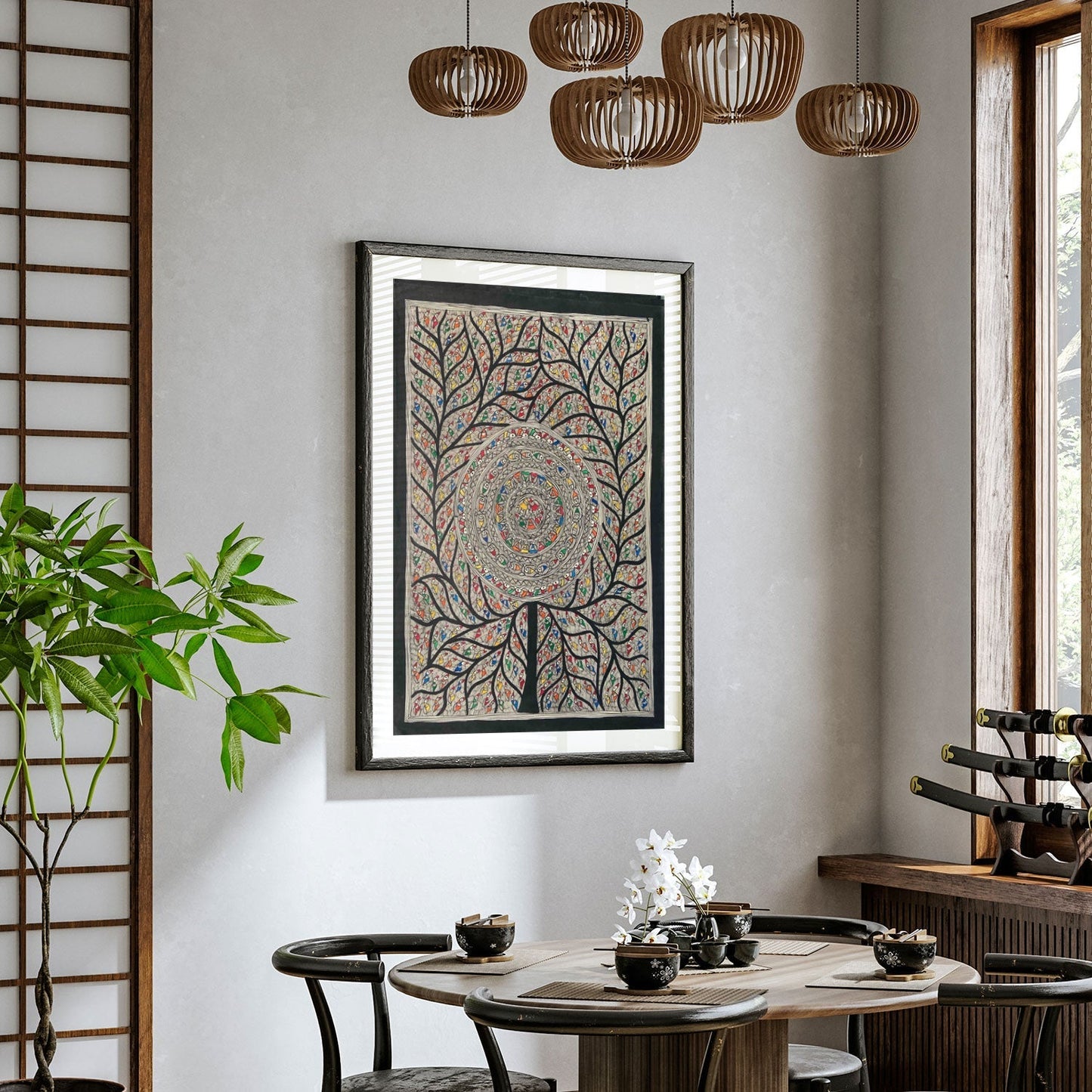 Life of Tree, Madhubani Art, Madhubani Painting