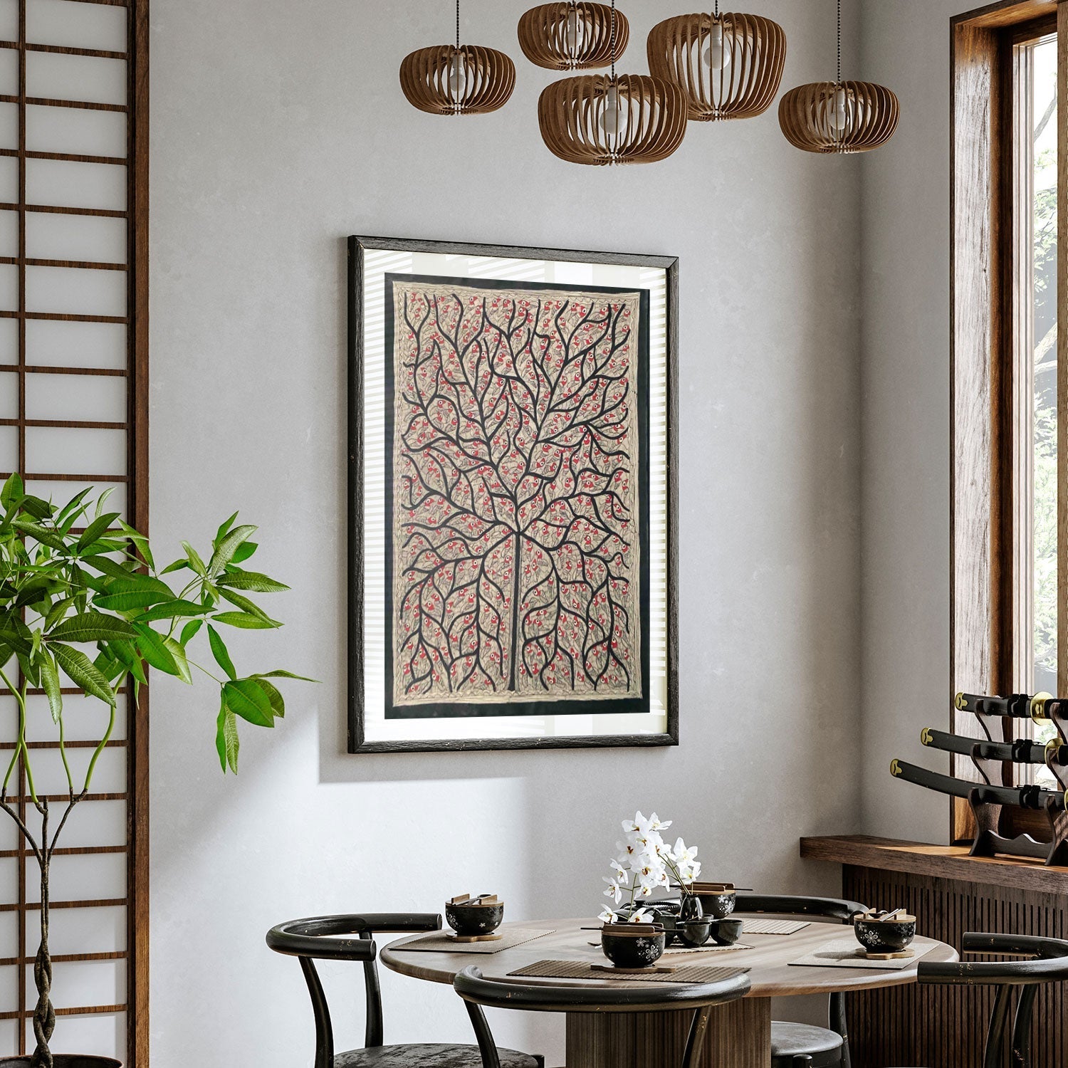 Life of Tree, Madhubani Art, Madhubani Painting