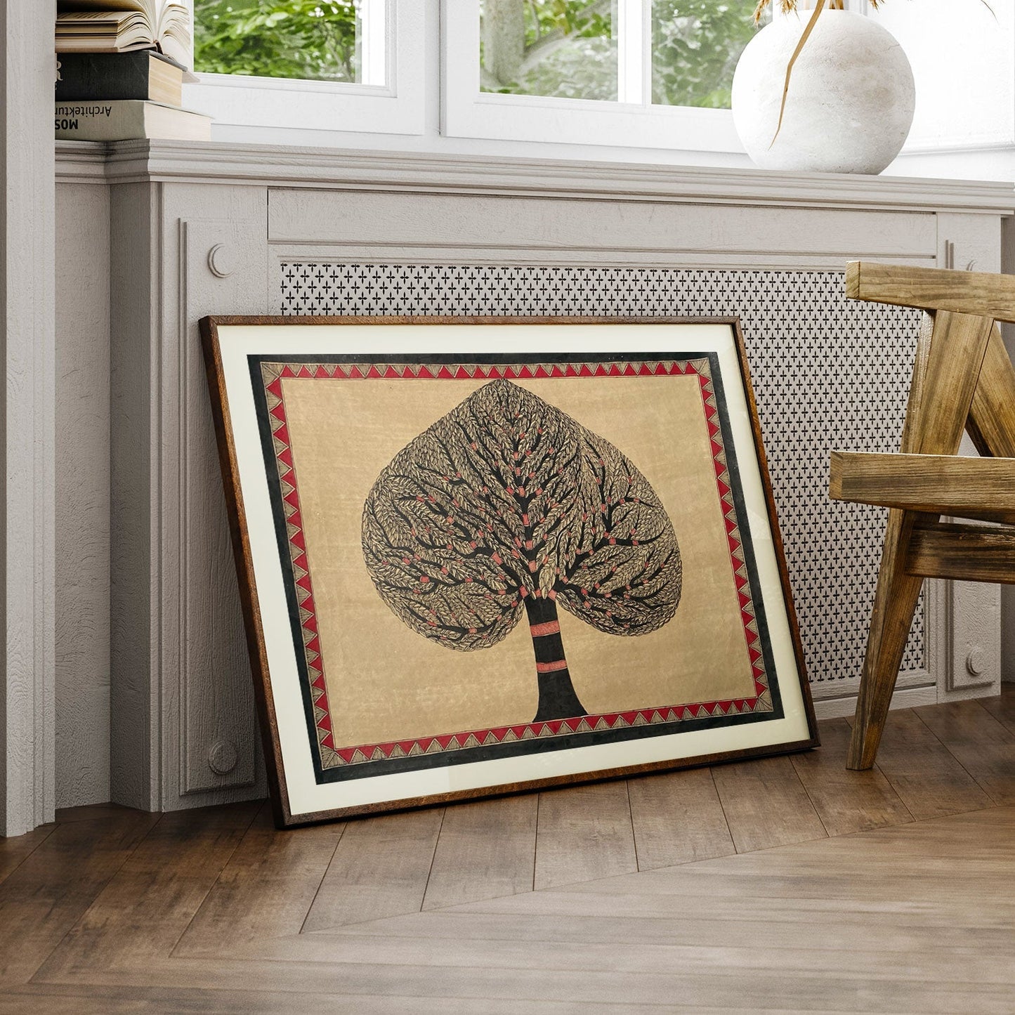 Banyan Tree,Madhubani Art, Madhubani Painting