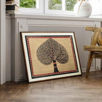 Banyan Tree,Madhubani Art, Madhubani Painting