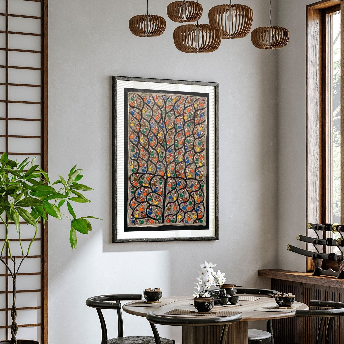 Life of Tree, Madhubani Art, Madhubani Painting