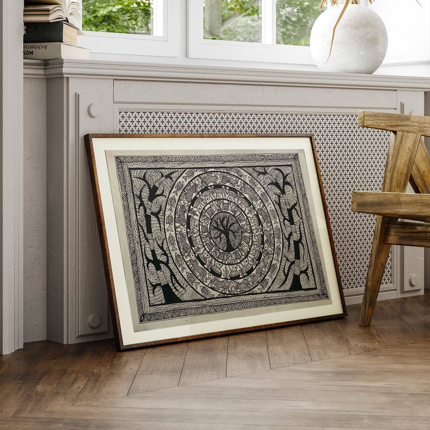 Tree Art, Madhubani Art, Madhubani Painting