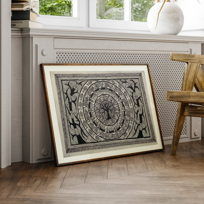 Tree Art, Madhubani Art, Madhubani Painting