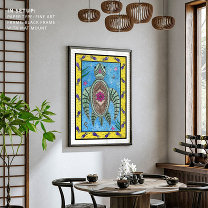 Turtle Madhubani Painting