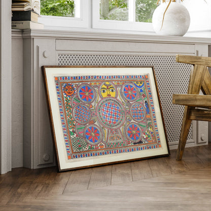 Kohver pattern in Mithila painting, Madhubani Art, Madhubani Painting