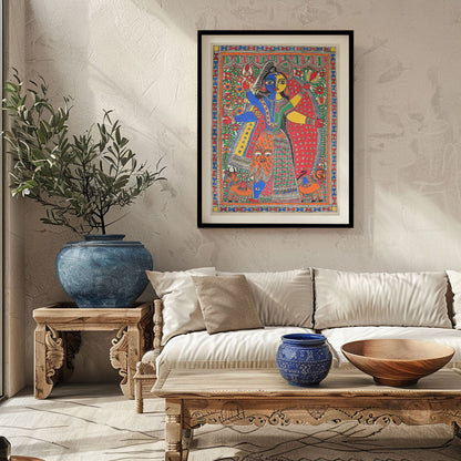 Arth Nareshwar Madhubani Painting, Madhubani Art, Madhubani Painting