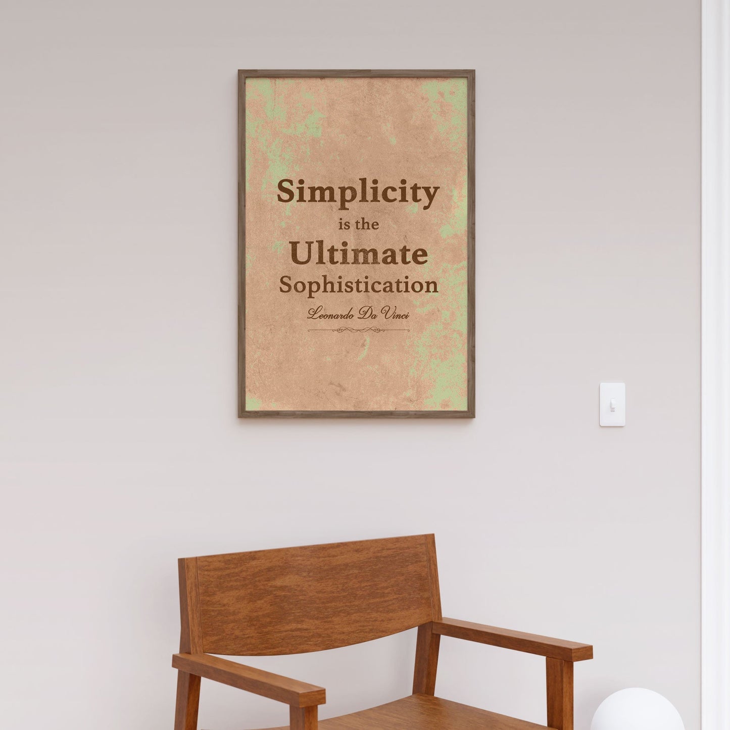 Da Vinci Quote Simplicity, Motivational Poster