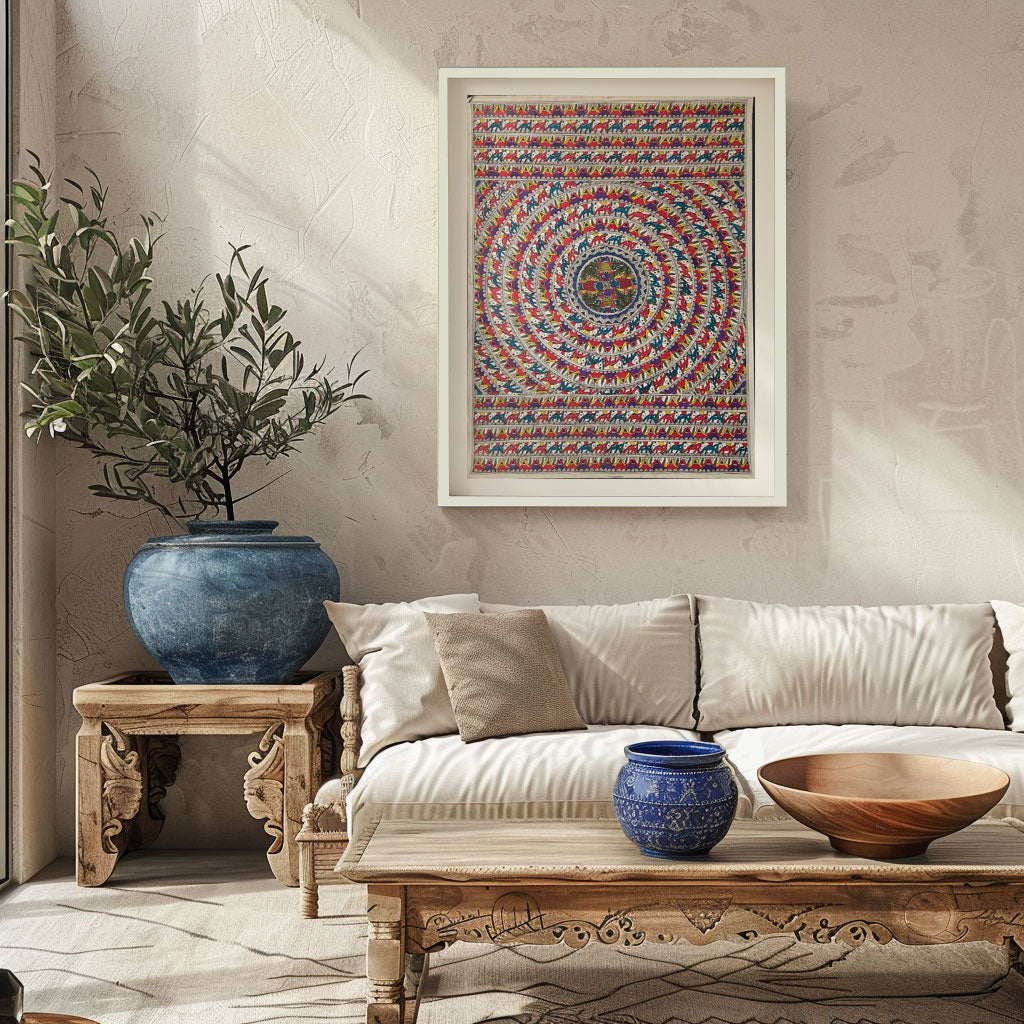 Fish rass, Madhubani Art, Madhubani Painting