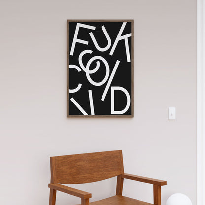 Fuck Covid - Black, Motivational Poster