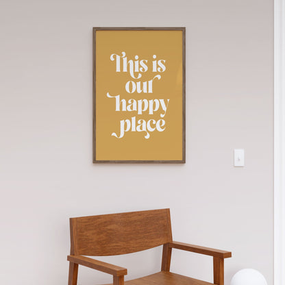 Happy Place No2, Motivational Poster