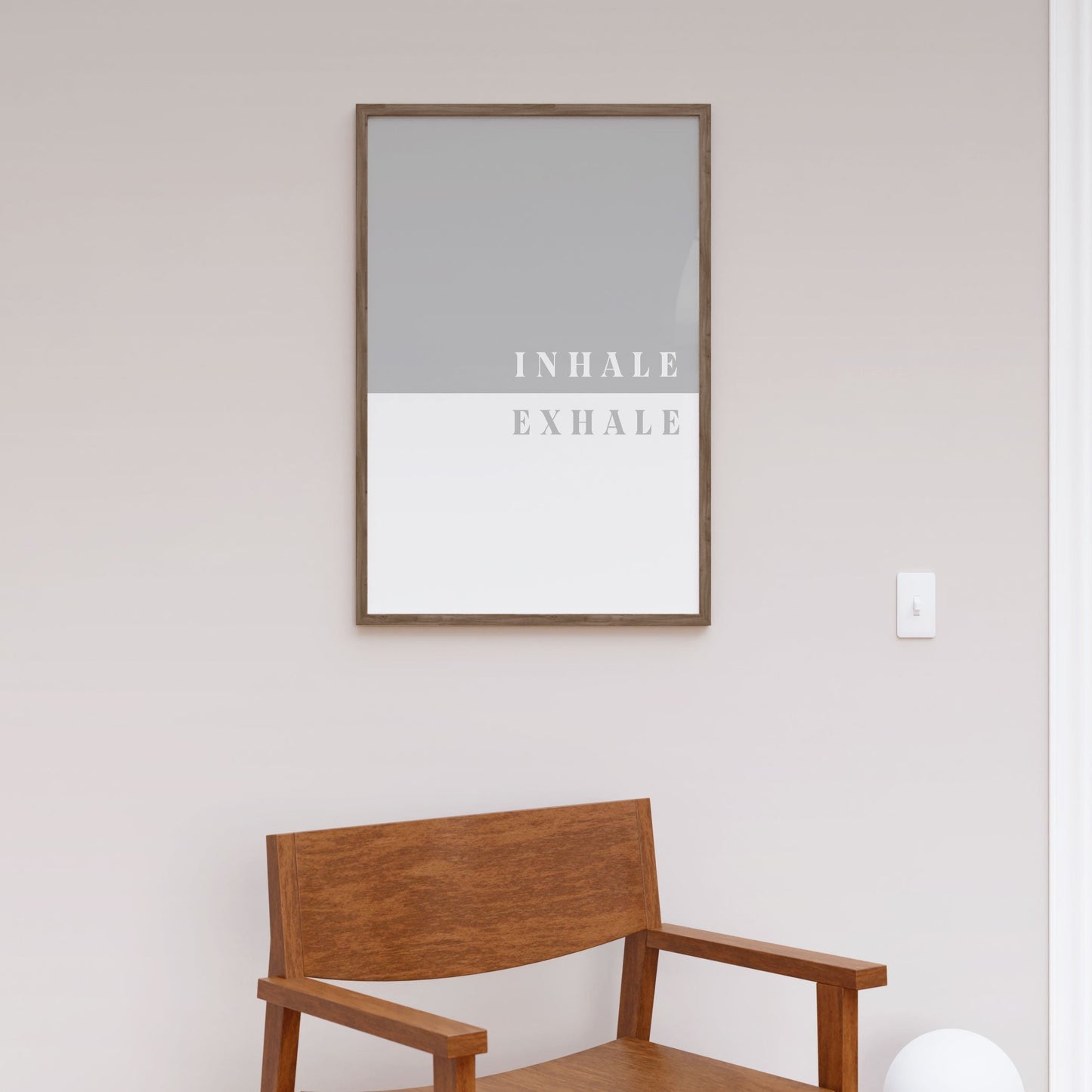 Inhale, Exhale, Motivational Poster