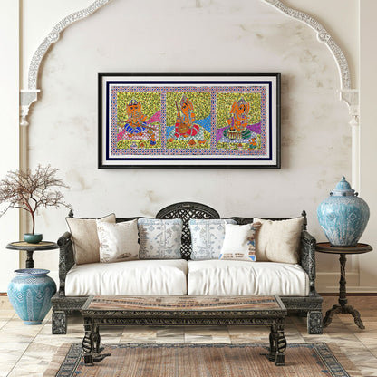 Lord Ganesh Madhubani Art