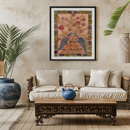 Madhubani Peacock Artwork