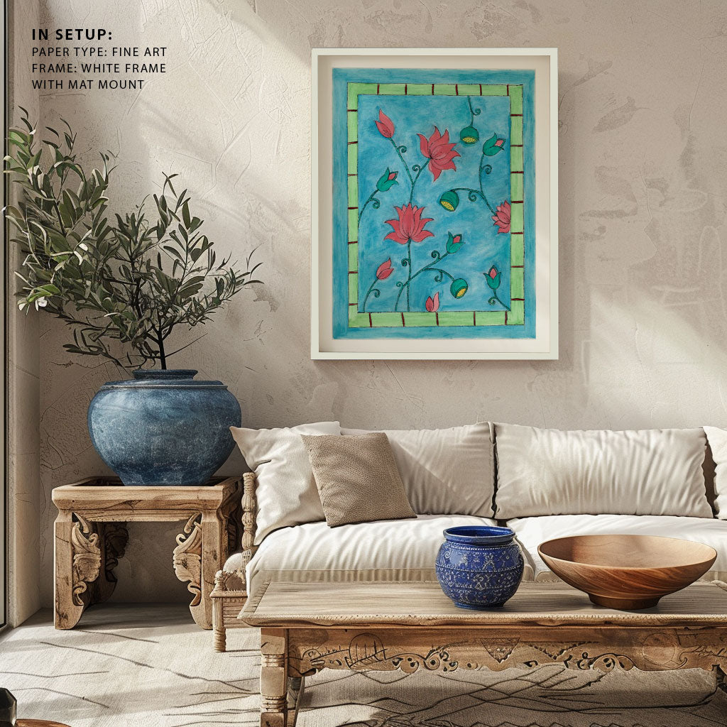 Madhubani Floral Art, Madhubani Art