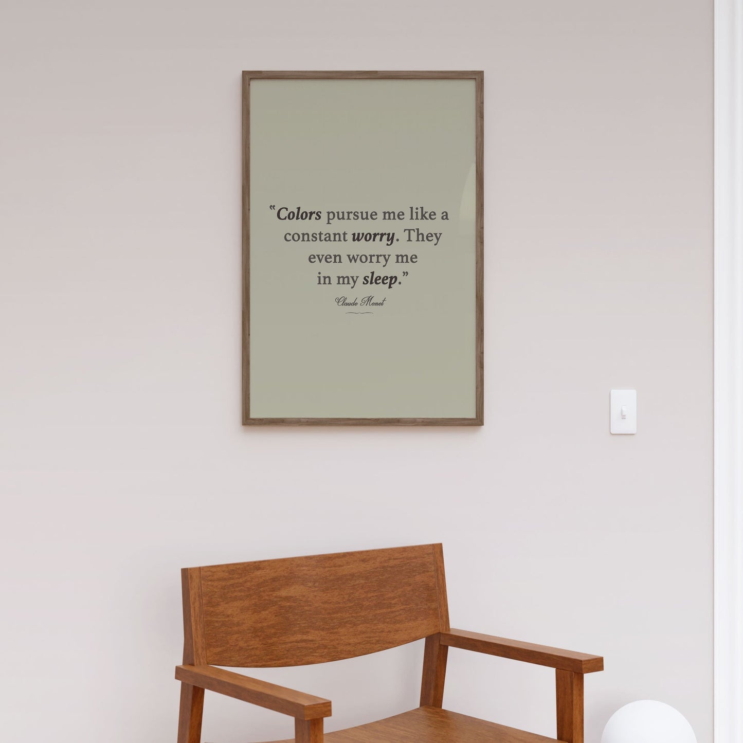 Monet Quote, Motivational Poster