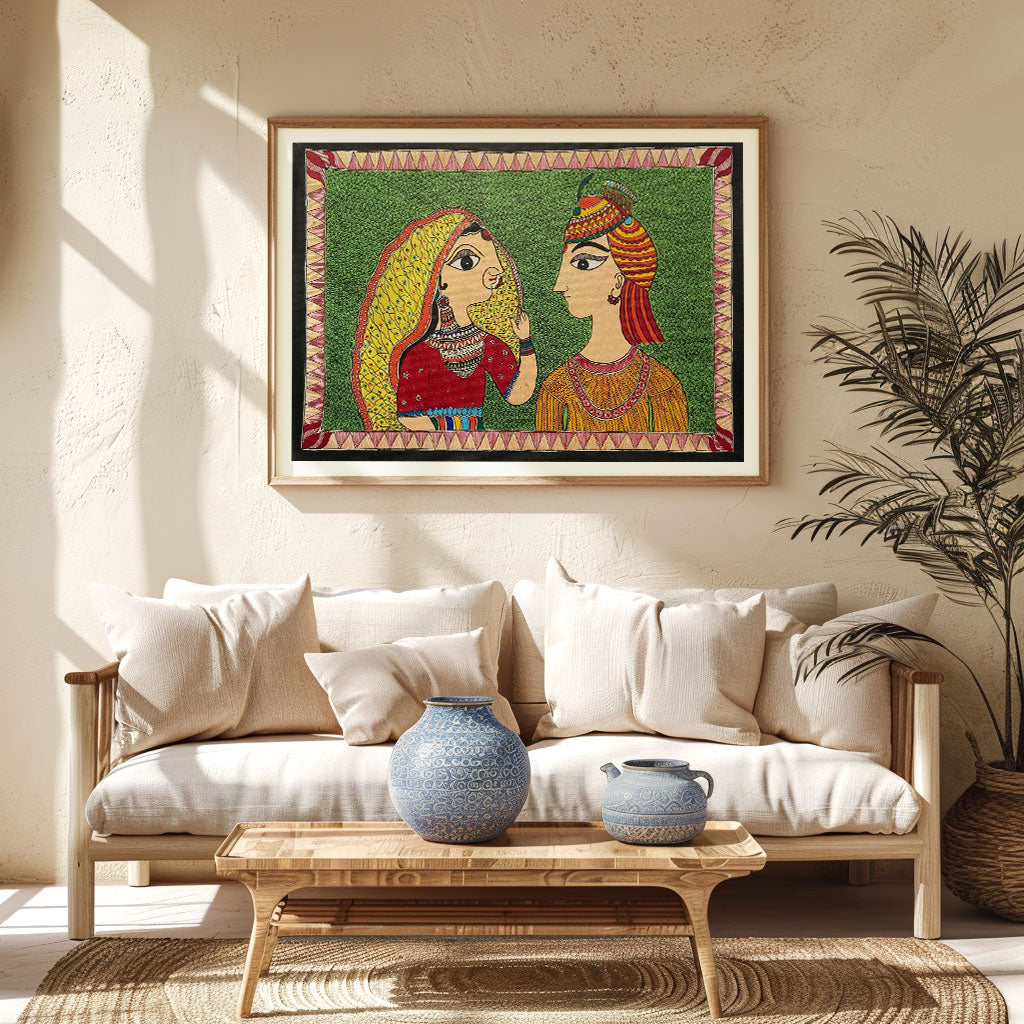 Raja Rani Madhubani, Madhubani Art, Madhubani Painting