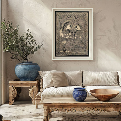 Ram Sita, Madhubani Art, Madhubani Painting