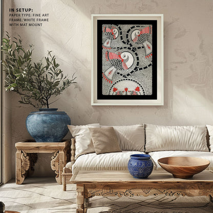 Beauty of Eternity Madhubani Art