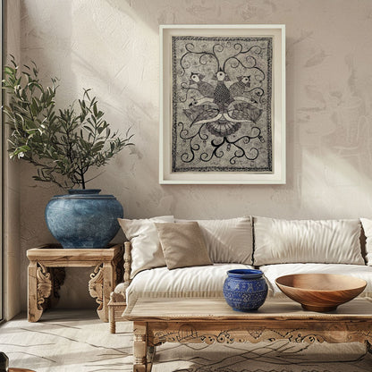 The Bird madhubani, Madhubani Art, Madhubani Painting