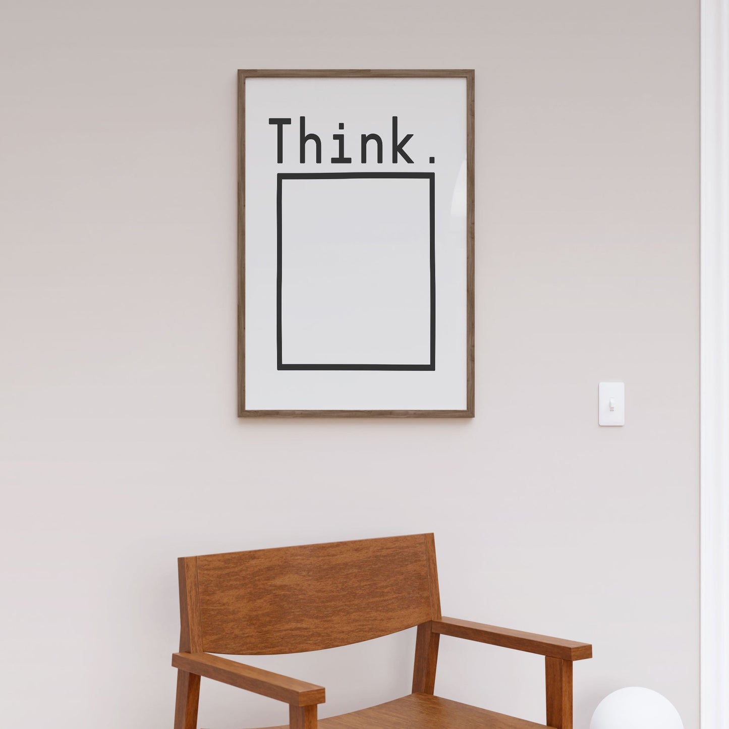 Think, Motivational Poster