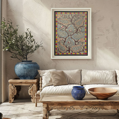 Morr ka Rass(Peacock Art), Madhubani Art, Madhubani Painting