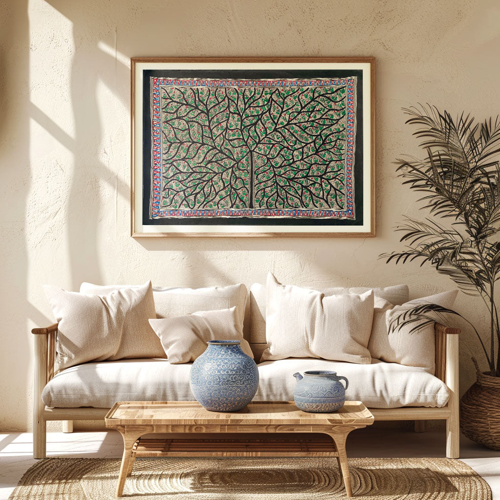 Tree of Life, Madhubani Art, Madhubani Painting